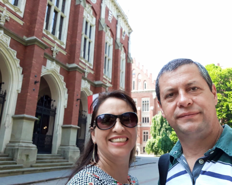 CRACÓVIA (Polônia) - Rafaela e Danilo, descobriram suas origens na Polônia e aproveitaram para conhecer Portugal e Itália.